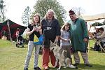 gus with some freinds and vikings at the st'georges day festival